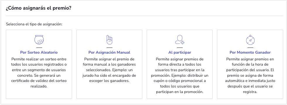 Participación automática en premios