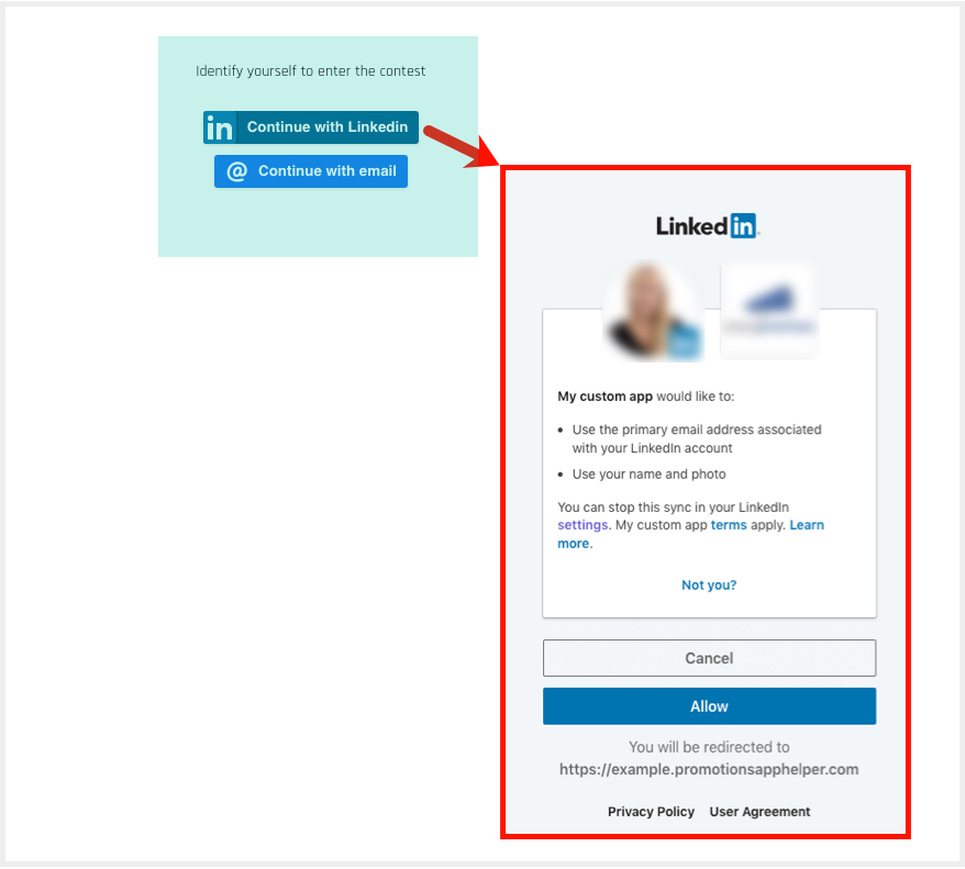 Login-with-LinkedIn, Porter